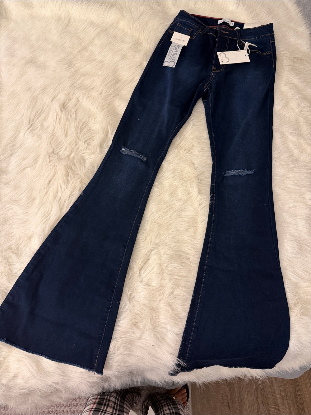 Dark Blue Flared Women's Jeans